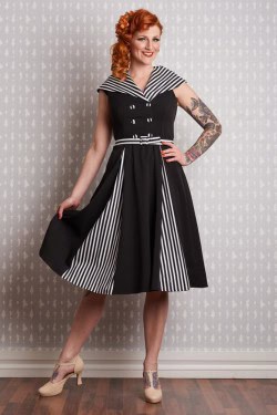 Robe rétro rayée Misscandyfloss