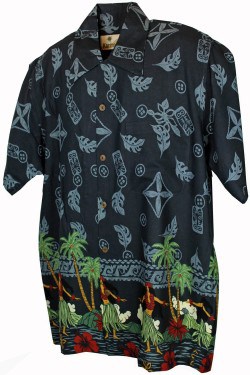 Chemise hawaiienne avec danseuses