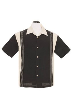 Chemise rockabilly noire Steady