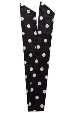 Bandeau rétro noir a gros pois