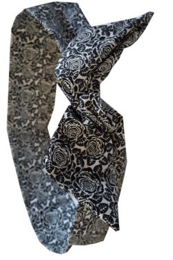 Bandeau vintage pour cheveux motif roses