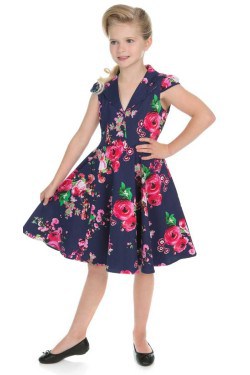 Roe pin-up fillette bleue