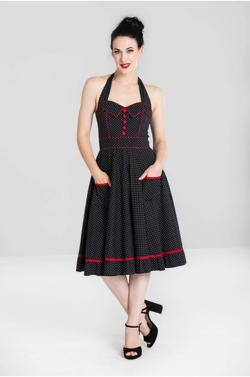 Robe swing a pois pin up