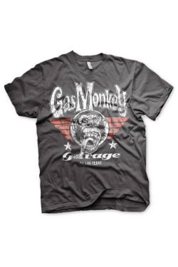 Tee shirt gris Gas monkey garage Texas wings