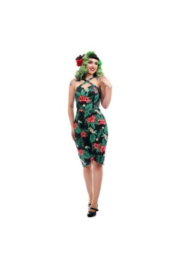 Robe portefeuille pinup années 50