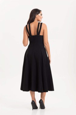 Robe longue décolleté croisé