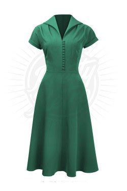 Robe vintage verte Pretty retro