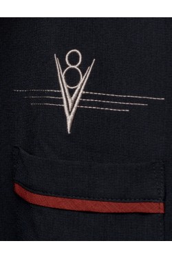 Chemise fifties brodée V8 