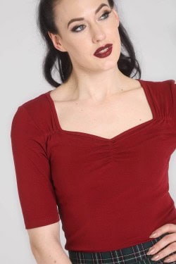 Haut manches 3/4 vintage hell bunny