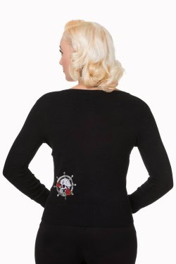 Cardigan pin-up banned marin