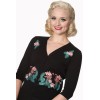 Cardigan banned pin-up flamant rose