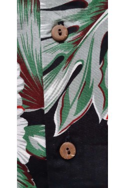 Chemise hawaïenne hibiscus et strelitzia