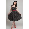 Robe a pois année 50
