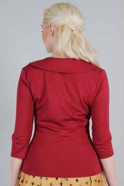 Haut vintage bordeaux Vixxen