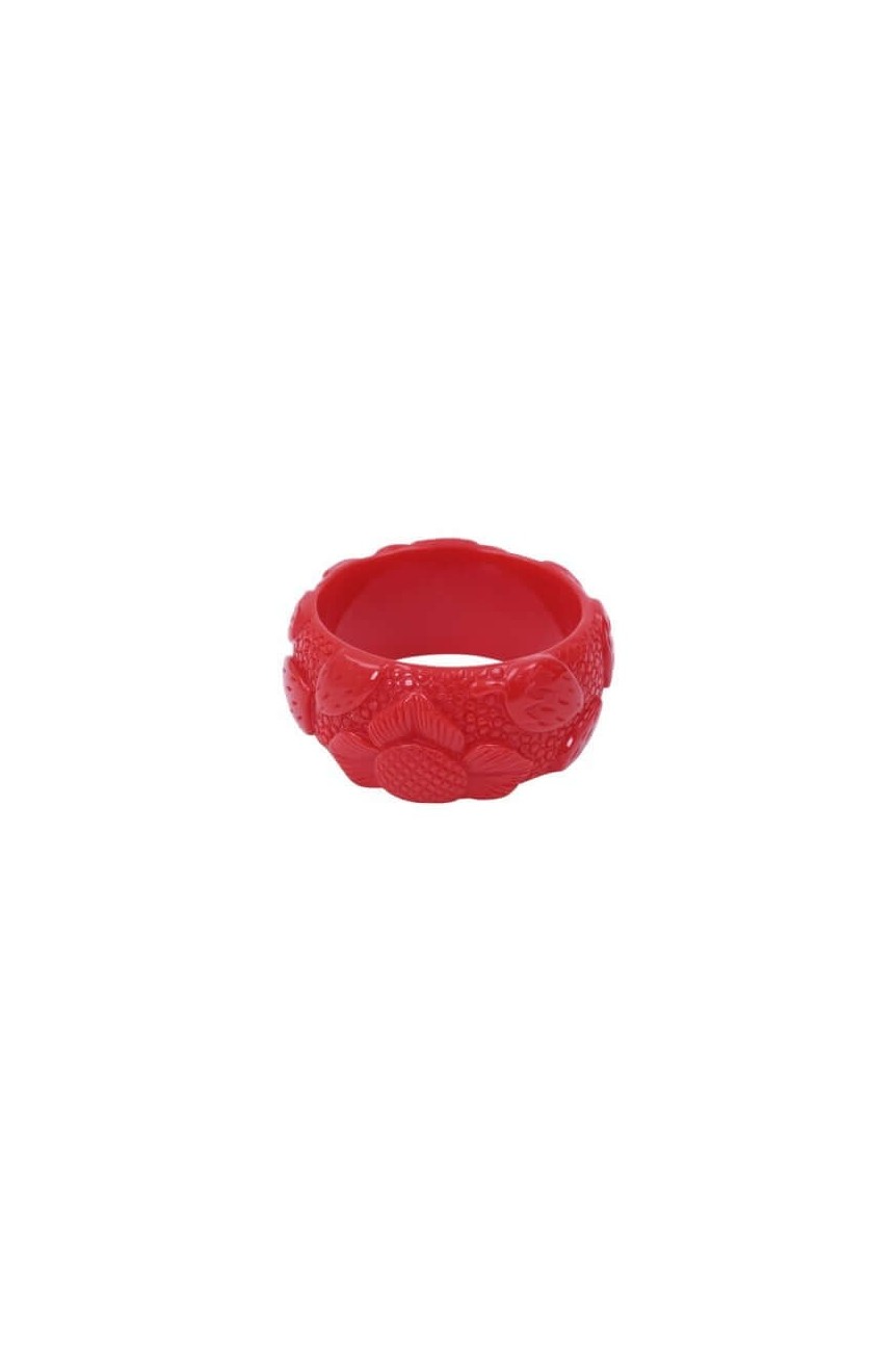 Bracelet fraise rétro pin-up