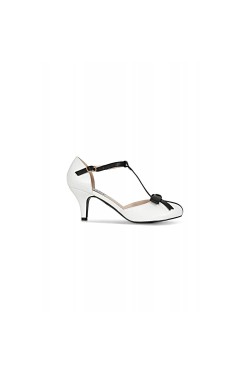 Chaussures rétro pin-up blanches