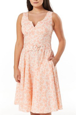 Robe longue fleurie