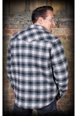 Chemise en flanelle grise Rumble 59