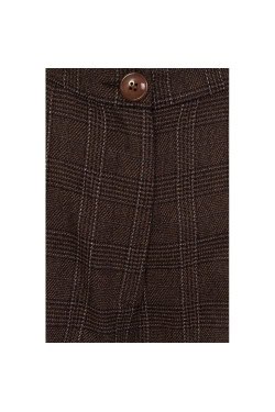 Pantalon a carreaux et a bretelles