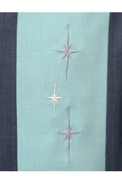Chemise homme année 50 grise et bleue