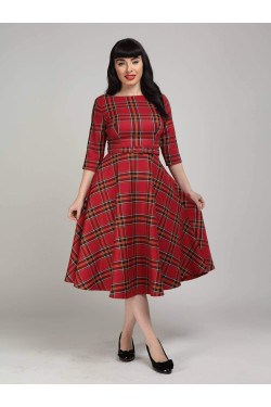Robe écossaise rouge Collectif