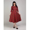 Robe écossaise rouge Collectif