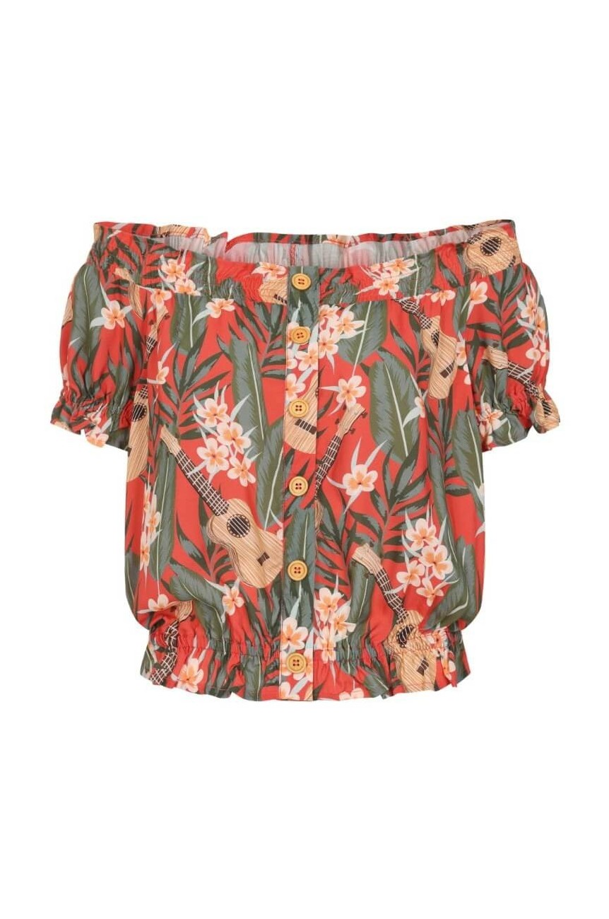 Top vintage tropical hell bunny