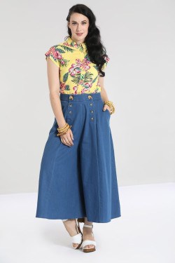 Jupe culotte taille haute