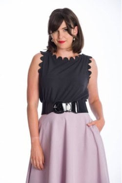 Ceinture année 50 noire