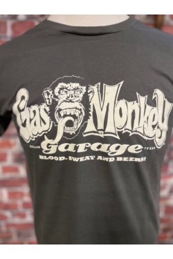Tee shirt gris Gas monkey singe