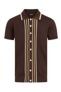 Chemise pin-up écrue années 50