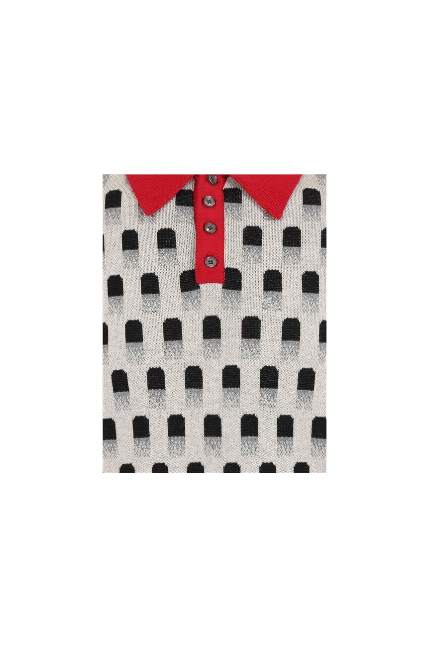 Polo homme rockabilly rouge
