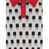 Polo homme rockabilly rouge