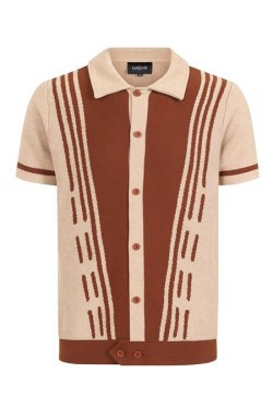 Cardigan pin-up marron années 50