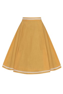 jupe retro swing orange