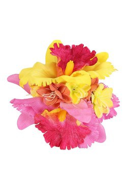 Barrette fleur tropicale grand modèle