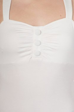 Débardeur pin-up blanc années 50