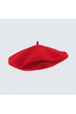 Béret rouge rétro