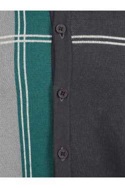 Chemise pin-up bleu années 50