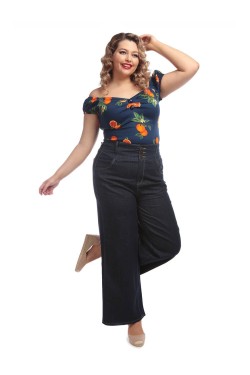 Jeans vintage large femme