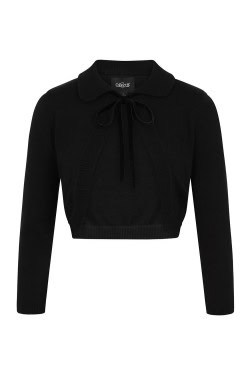 Bolero noir manches longues