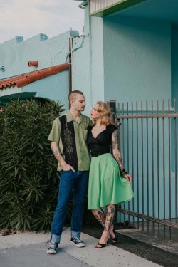 Chemise pinstripe tiki Steady