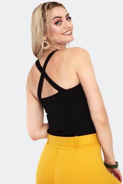 T-shirt pin-up noir années 50