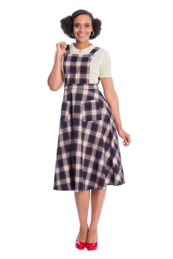 Robe pinafore ecossais Banned retro
