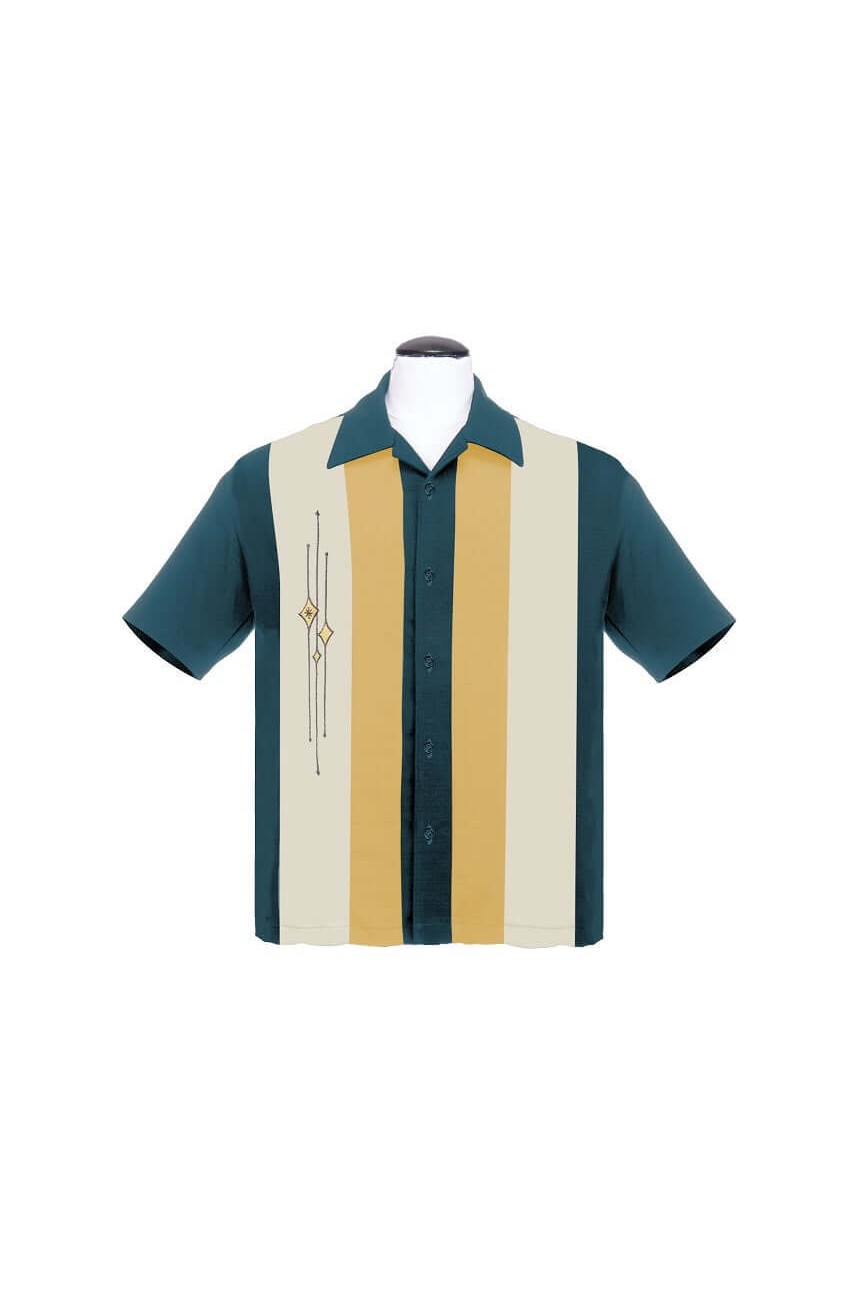 Chemise teal multibandes Steady Clothing