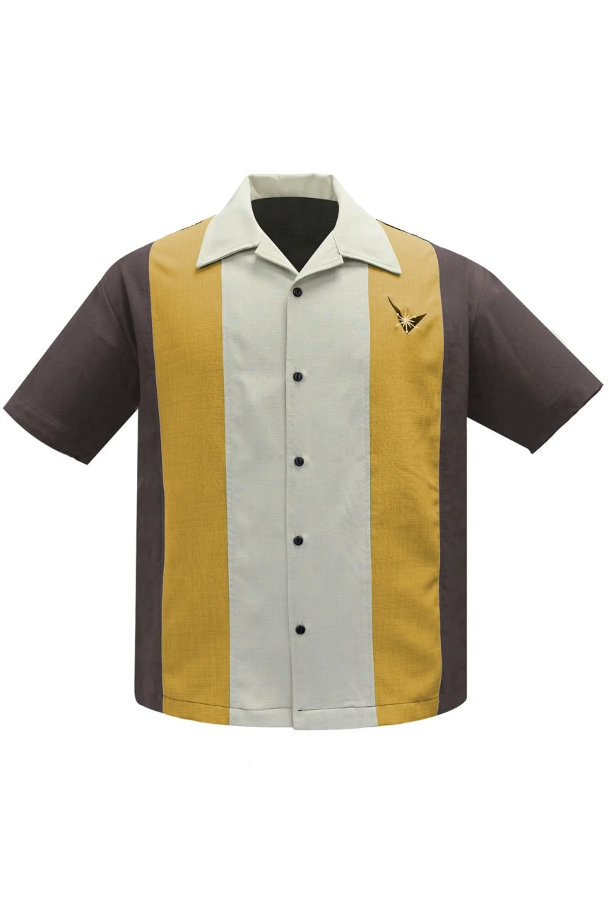 Chemise bowling tricolore 1950 Steady clothing