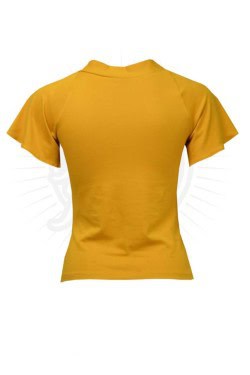 T-shirt pin-up moutarde années 50