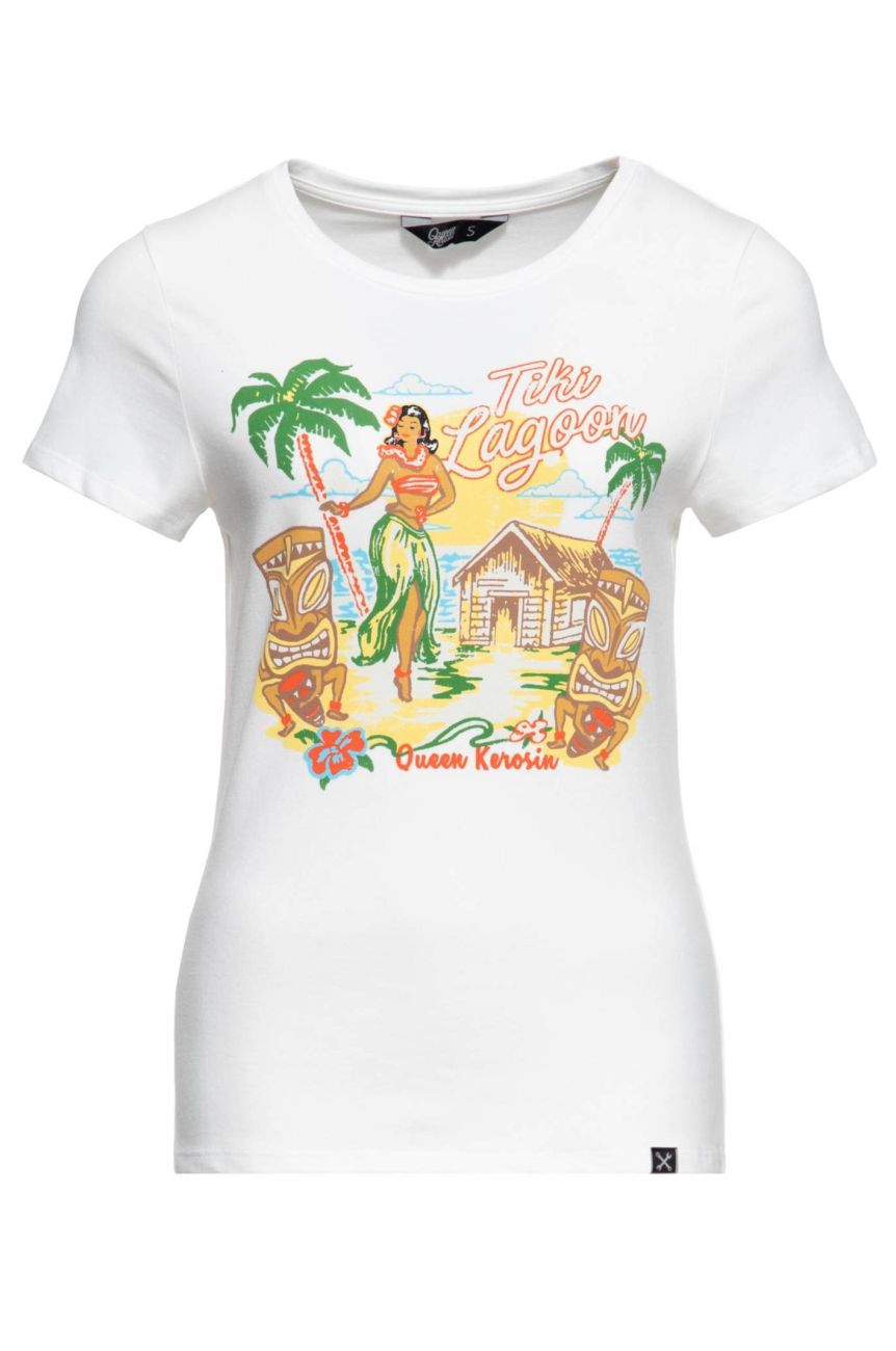 Tee shirt tiki lagoon Queen Kerosin