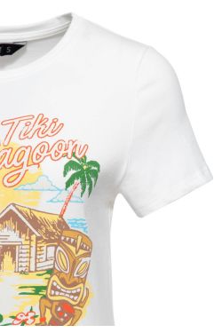 Chemise pin-up tropical années 50