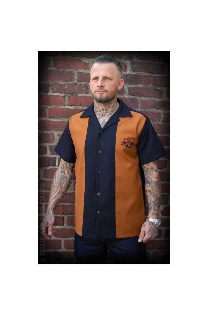 Chemise rockabilly rusty 4 aces